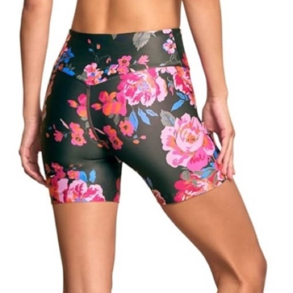 Maaji Bouquet Genius High Rise Bike Shorts S - Picture 2 of 8